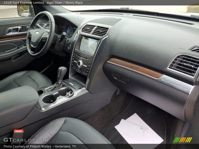 Ingot Silver / Ebony Black 2018 Ford Explorer Limited