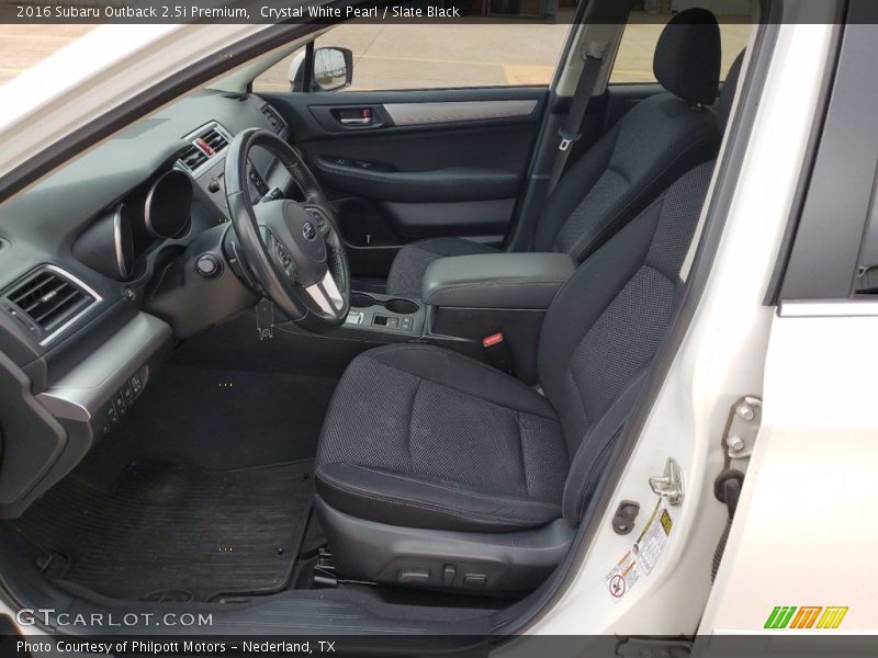 Front Seat of 2016 Outback 2.5i Premium