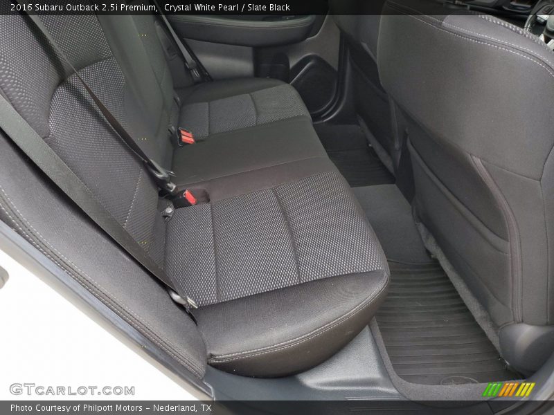 Rear Seat of 2016 Outback 2.5i Premium