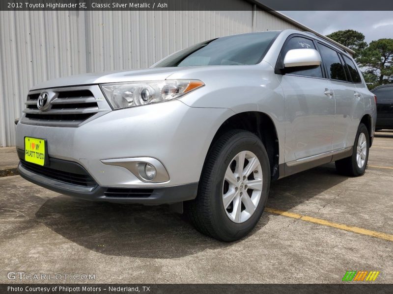 Classic Silver Metallic / Ash 2012 Toyota Highlander SE