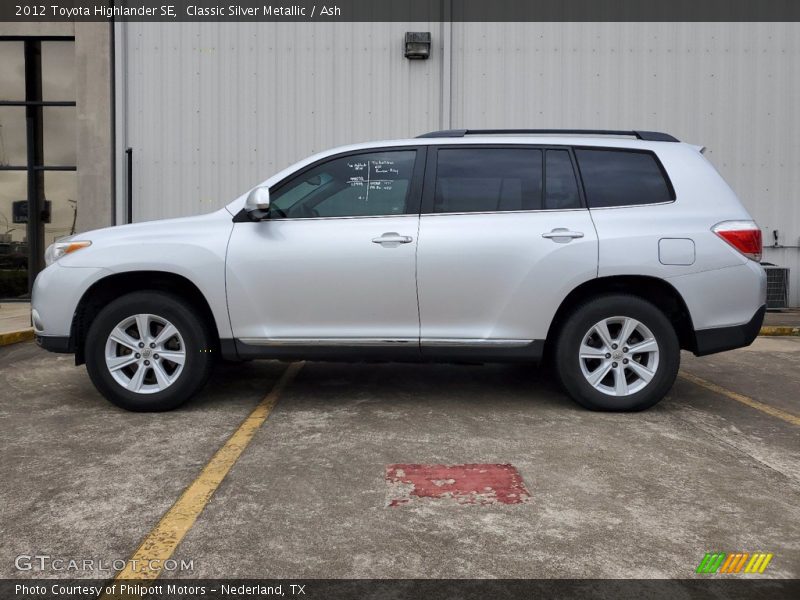 Classic Silver Metallic / Ash 2012 Toyota Highlander SE