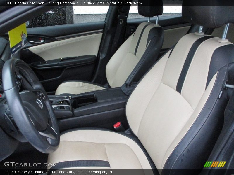 Polished Metal Metallic / Black/Ivory 2018 Honda Civic Sport Touring Hatchback