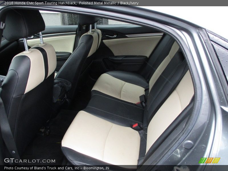 Polished Metal Metallic / Black/Ivory 2018 Honda Civic Sport Touring Hatchback