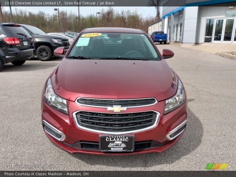 Siren Red Tintcoat / Jet Black 2016 Chevrolet Cruze Limited LT