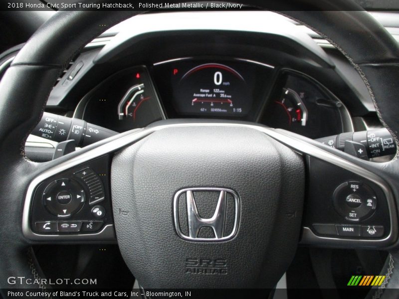 Polished Metal Metallic / Black/Ivory 2018 Honda Civic Sport Touring Hatchback