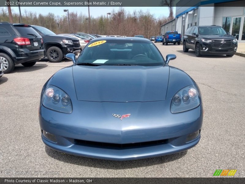 Supersonic Blue Metallic / Ebony 2012 Chevrolet Corvette Coupe