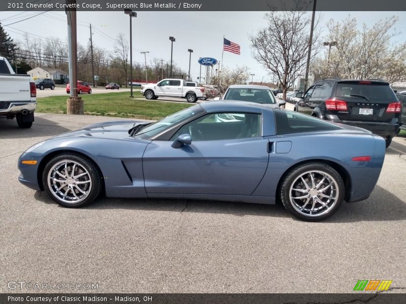 Supersonic Blue Metallic / Ebony 2012 Chevrolet Corvette Coupe