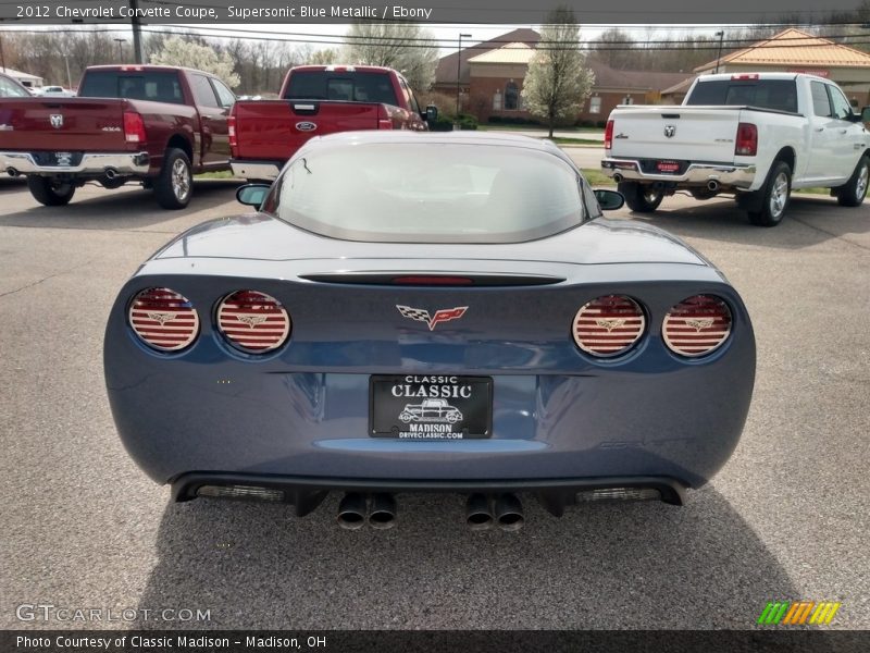 Supersonic Blue Metallic / Ebony 2012 Chevrolet Corvette Coupe