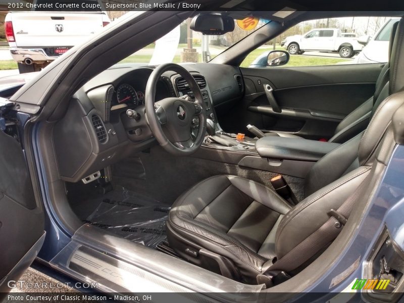 Supersonic Blue Metallic / Ebony 2012 Chevrolet Corvette Coupe