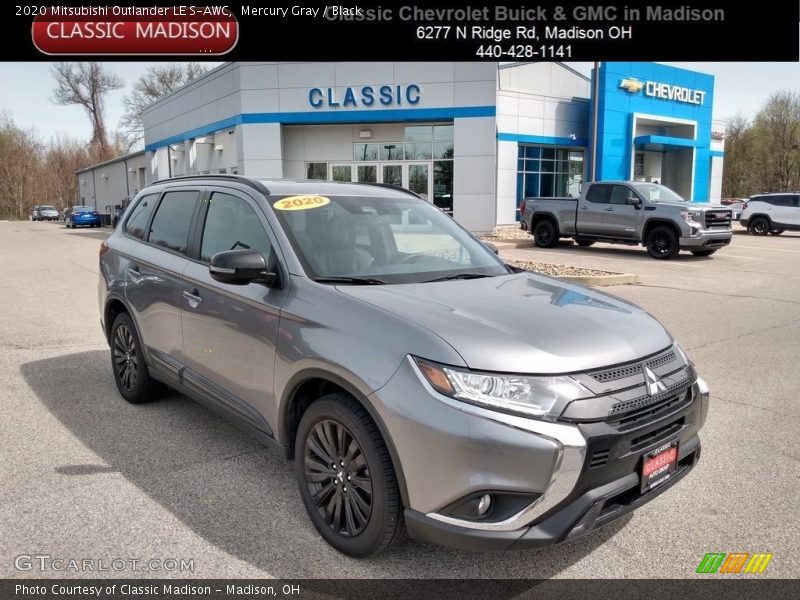 Mercury Gray / Black 2020 Mitsubishi Outlander LE S-AWC