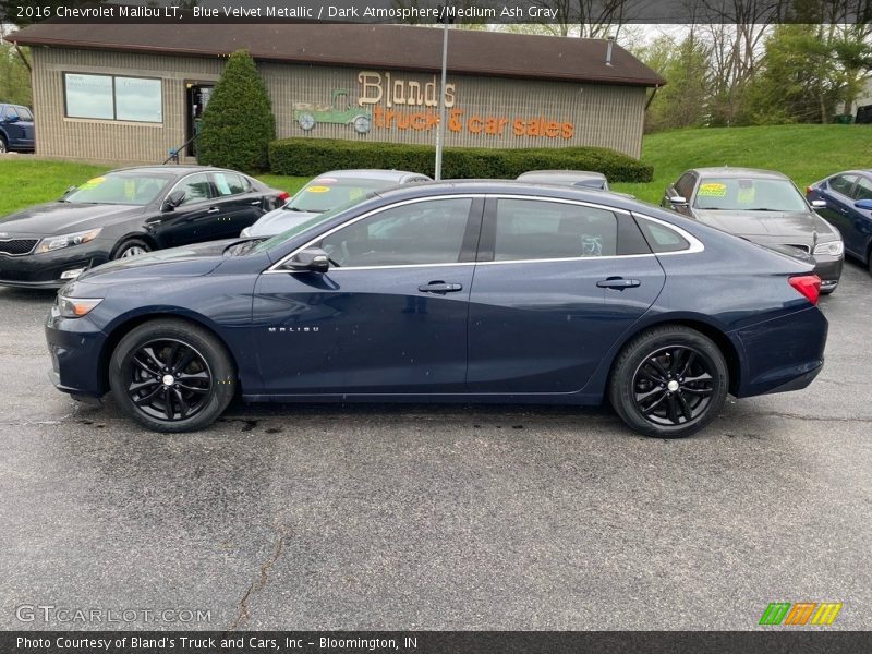Blue Velvet Metallic / Dark Atmosphere/Medium Ash Gray 2016 Chevrolet Malibu LT