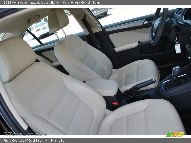 Pure White / Cornsilk Beige 2018 Volkswagen Jetta Wolfsburg Edition