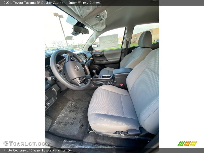 Super White / Cement 2021 Toyota Tacoma SR Double Cab 4x4