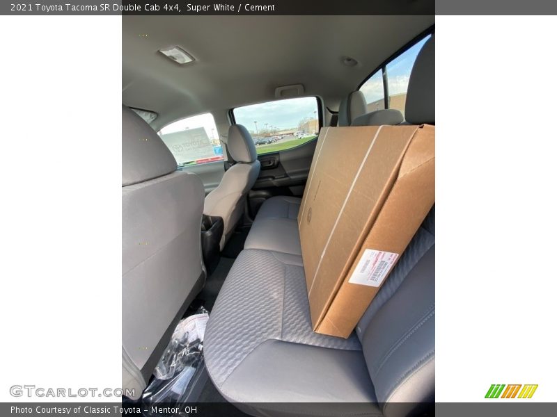 Super White / Cement 2021 Toyota Tacoma SR Double Cab 4x4