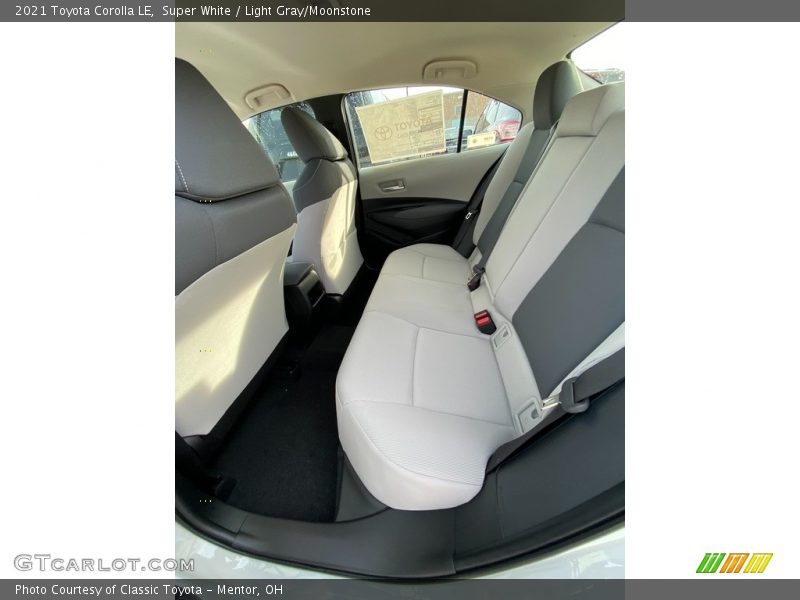 Super White / Light Gray/Moonstone 2021 Toyota Corolla LE