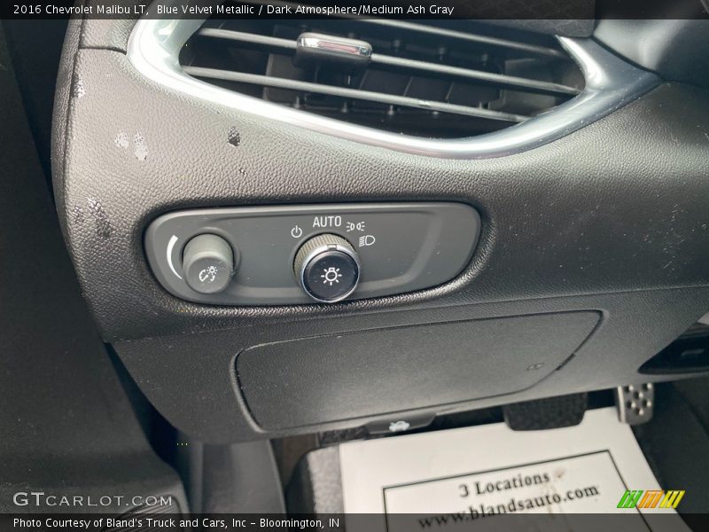 Blue Velvet Metallic / Dark Atmosphere/Medium Ash Gray 2016 Chevrolet Malibu LT