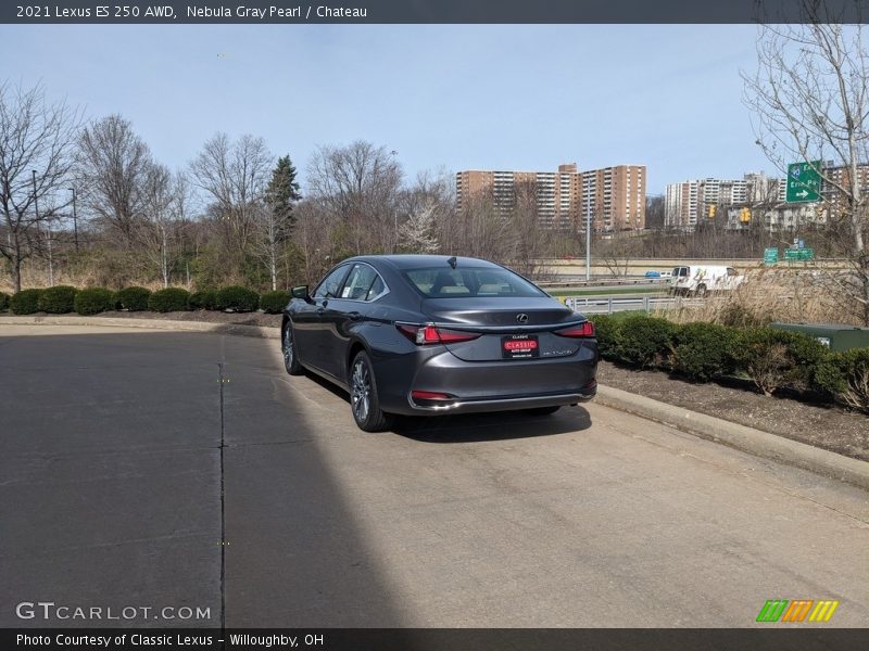 Nebula Gray Pearl / Chateau 2021 Lexus ES 250 AWD