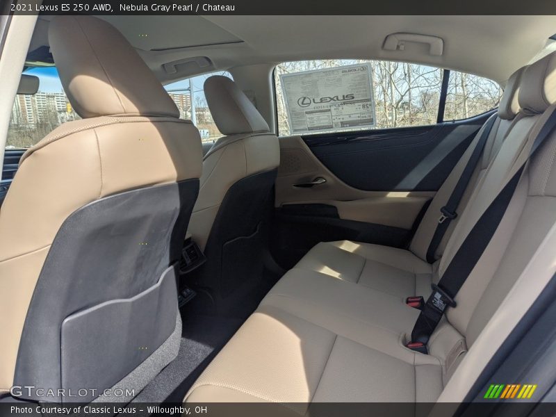 Nebula Gray Pearl / Chateau 2021 Lexus ES 250 AWD