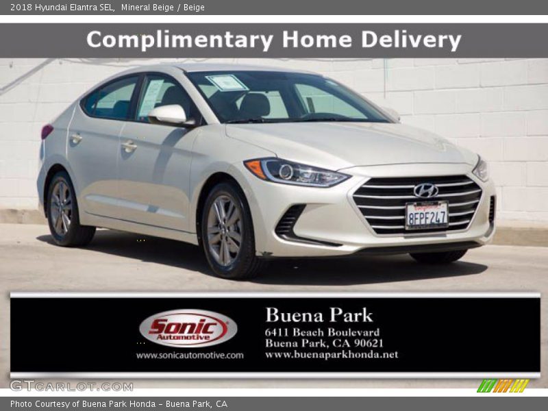 Mineral Beige / Beige 2018 Hyundai Elantra SEL