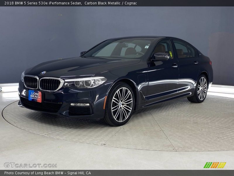 Carbon Black Metallic / Cognac 2018 BMW 5 Series 530e iPerfomance Sedan
