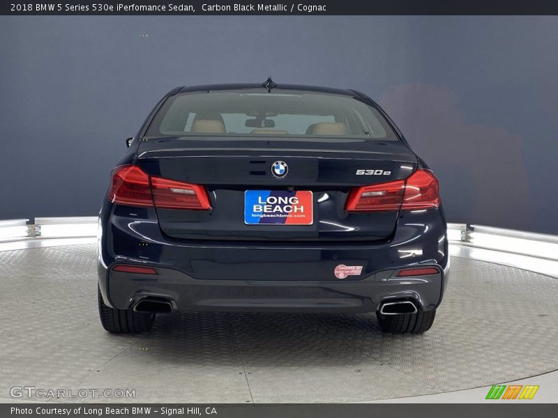 Carbon Black Metallic / Cognac 2018 BMW 5 Series 530e iPerfomance Sedan