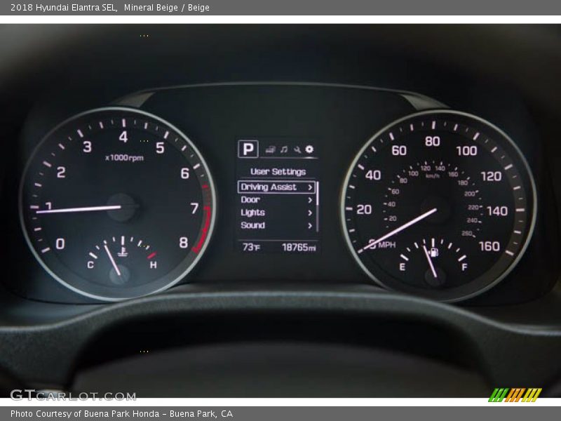 Mineral Beige / Beige 2018 Hyundai Elantra SEL