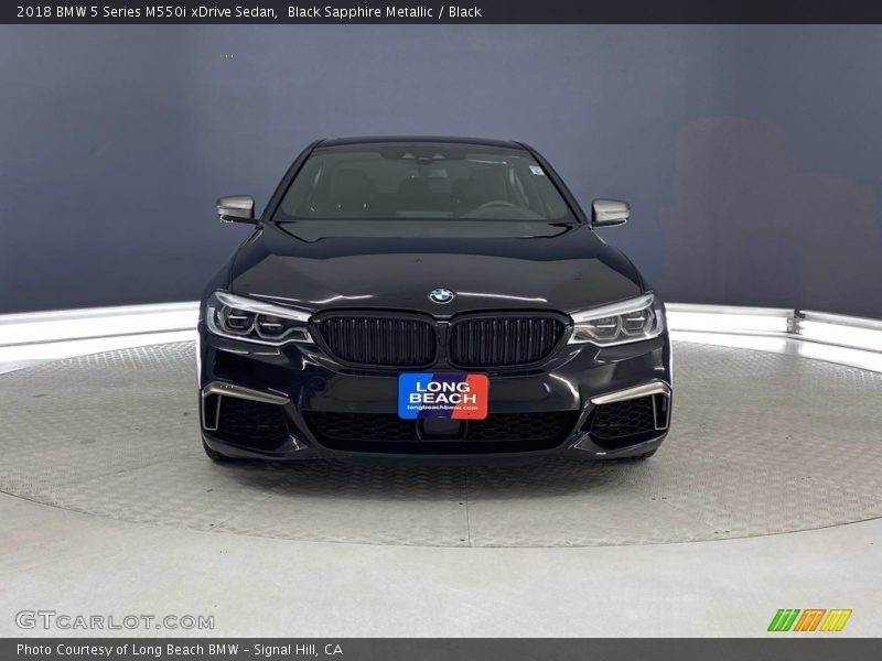 Black Sapphire Metallic / Black 2018 BMW 5 Series M550i xDrive Sedan