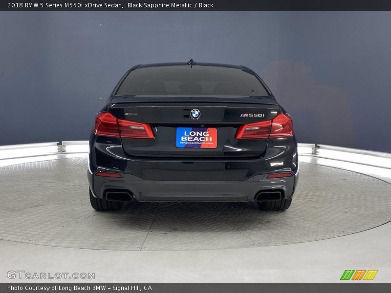 Black Sapphire Metallic / Black 2018 BMW 5 Series M550i xDrive Sedan