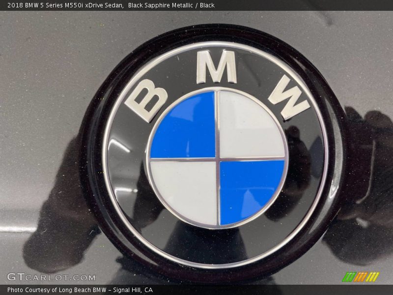 Black Sapphire Metallic / Black 2018 BMW 5 Series M550i xDrive Sedan