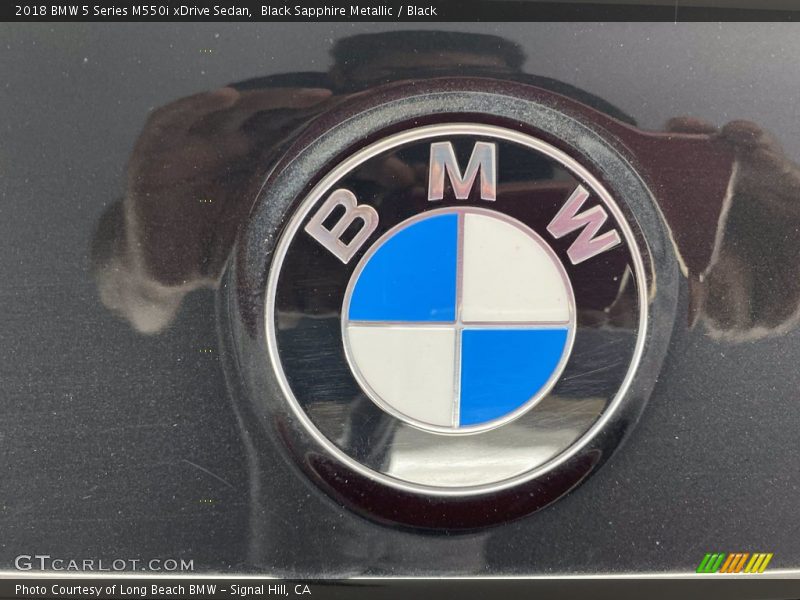 Black Sapphire Metallic / Black 2018 BMW 5 Series M550i xDrive Sedan