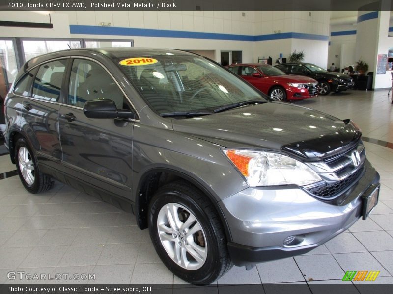 Polished Metal Metallic / Black 2010 Honda CR-V LX AWD
