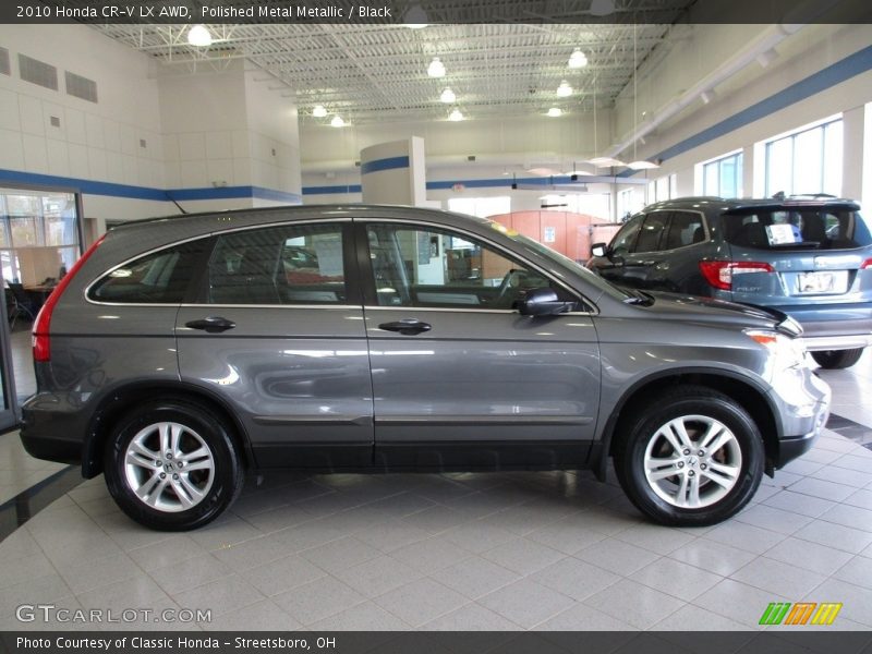 Polished Metal Metallic / Black 2010 Honda CR-V LX AWD