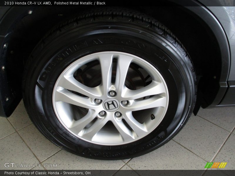 Polished Metal Metallic / Black 2010 Honda CR-V LX AWD