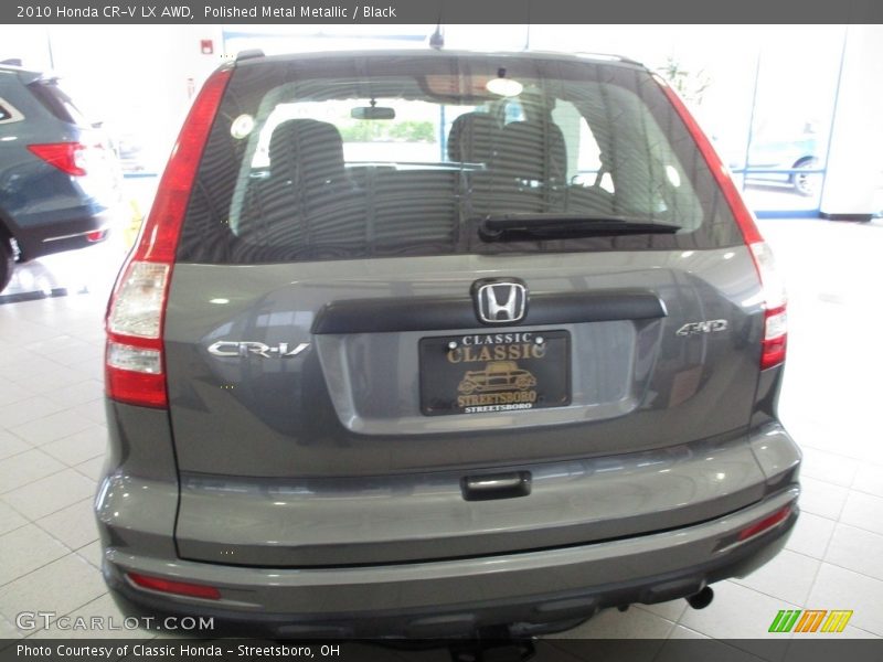 Polished Metal Metallic / Black 2010 Honda CR-V LX AWD