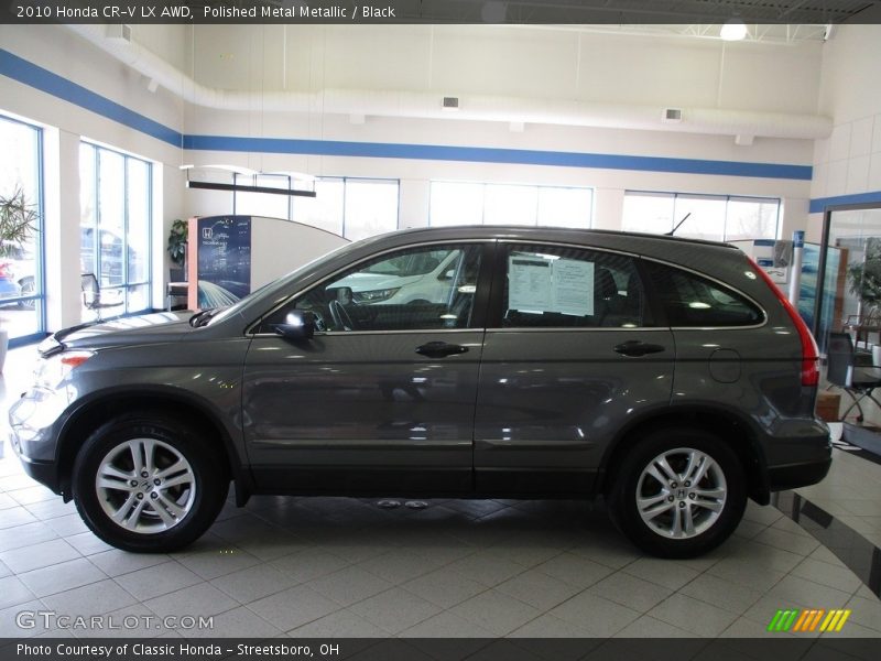 Polished Metal Metallic / Black 2010 Honda CR-V LX AWD