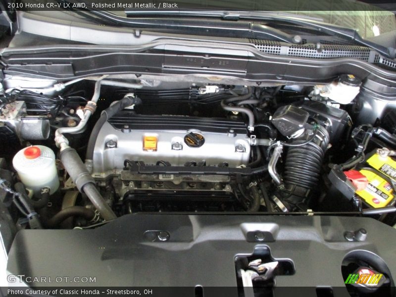 Polished Metal Metallic / Black 2010 Honda CR-V LX AWD