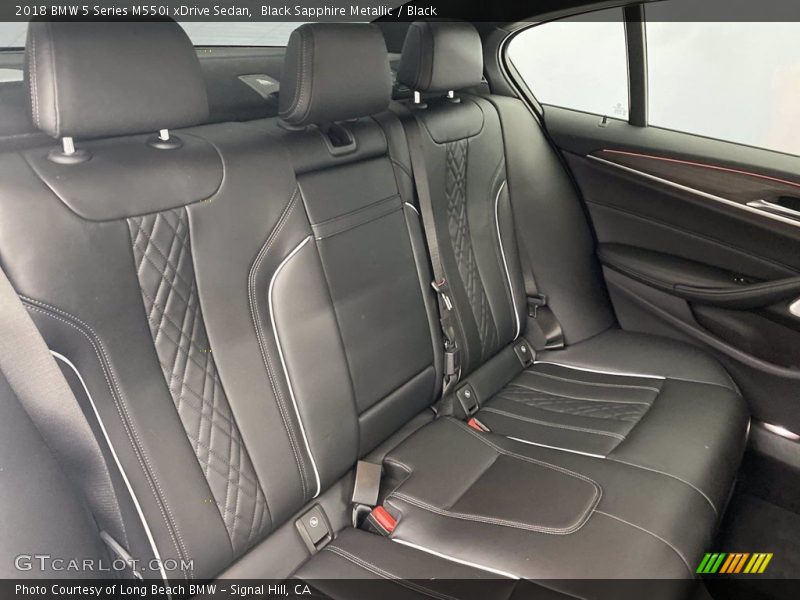 Black Sapphire Metallic / Black 2018 BMW 5 Series M550i xDrive Sedan