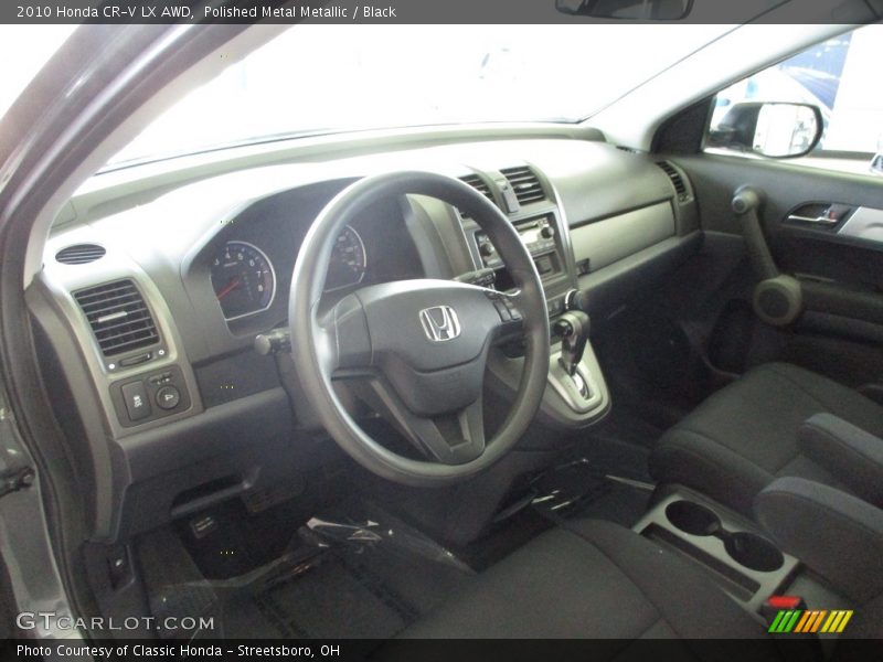 Polished Metal Metallic / Black 2010 Honda CR-V LX AWD
