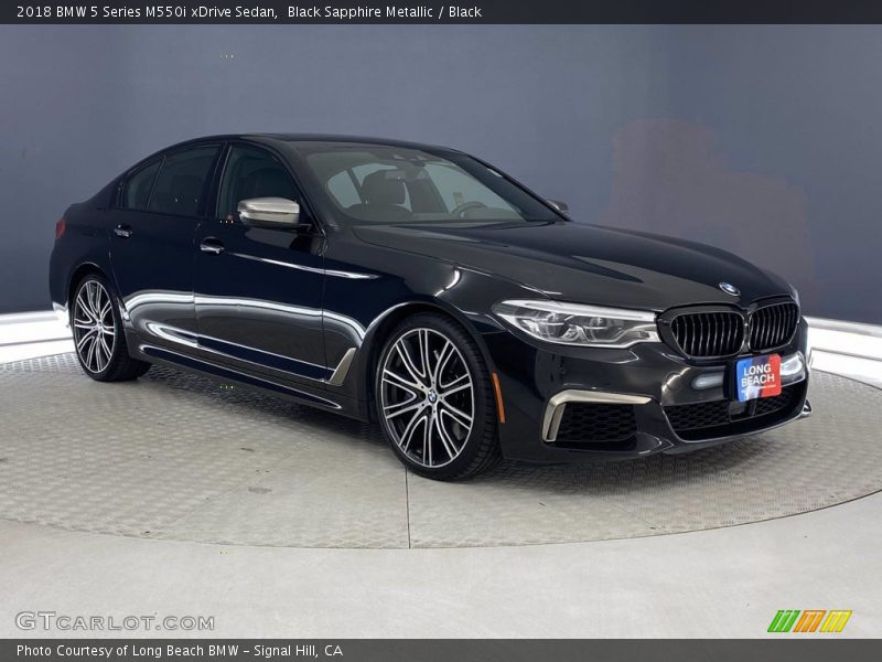 Black Sapphire Metallic / Black 2018 BMW 5 Series M550i xDrive Sedan