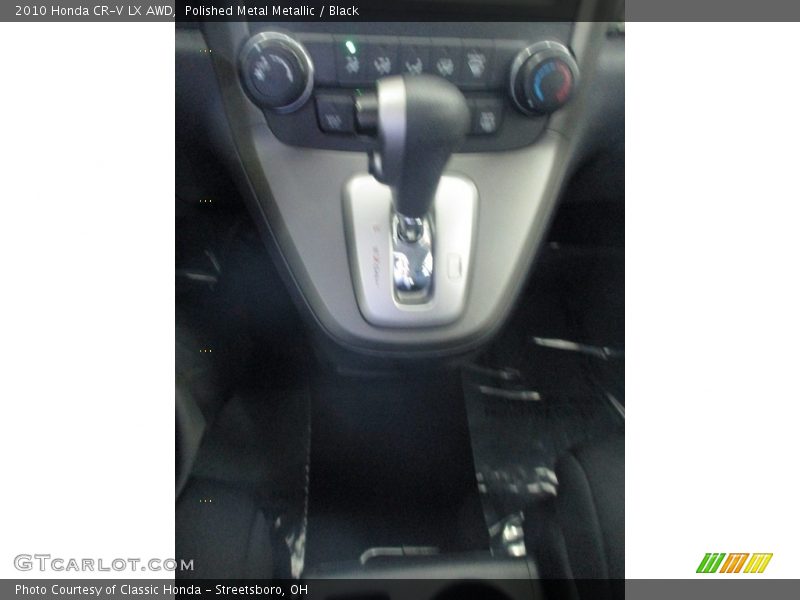 Polished Metal Metallic / Black 2010 Honda CR-V LX AWD