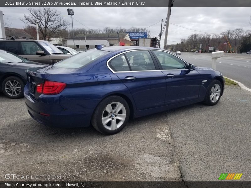 Imperial Blue Metallic / Everest Gray 2012 BMW 5 Series 528i xDrive Sedan