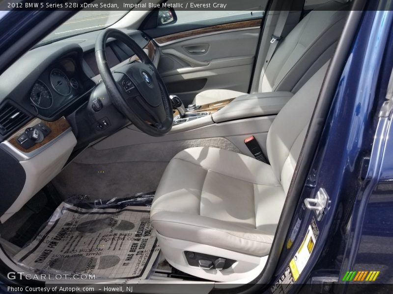 Imperial Blue Metallic / Everest Gray 2012 BMW 5 Series 528i xDrive Sedan