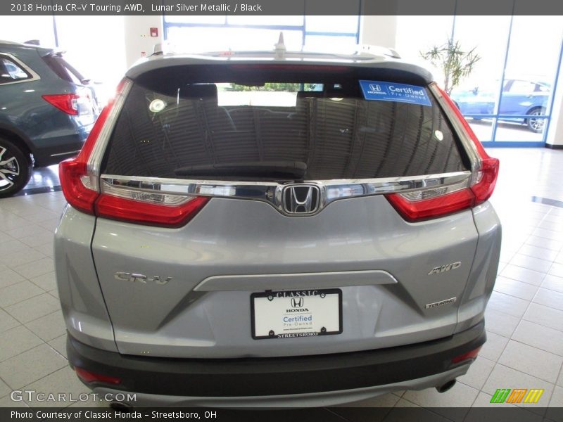 Lunar Silver Metallic / Black 2018 Honda CR-V Touring AWD