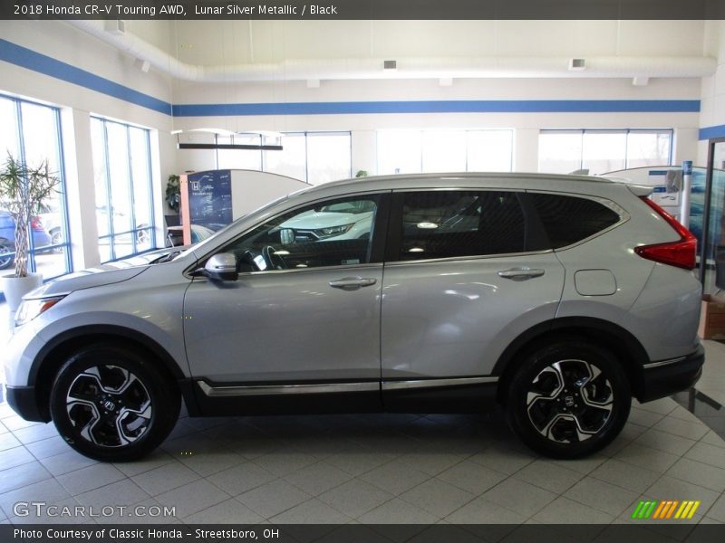 Lunar Silver Metallic / Black 2018 Honda CR-V Touring AWD