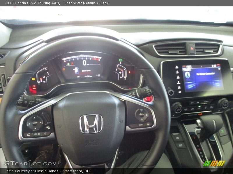 Lunar Silver Metallic / Black 2018 Honda CR-V Touring AWD