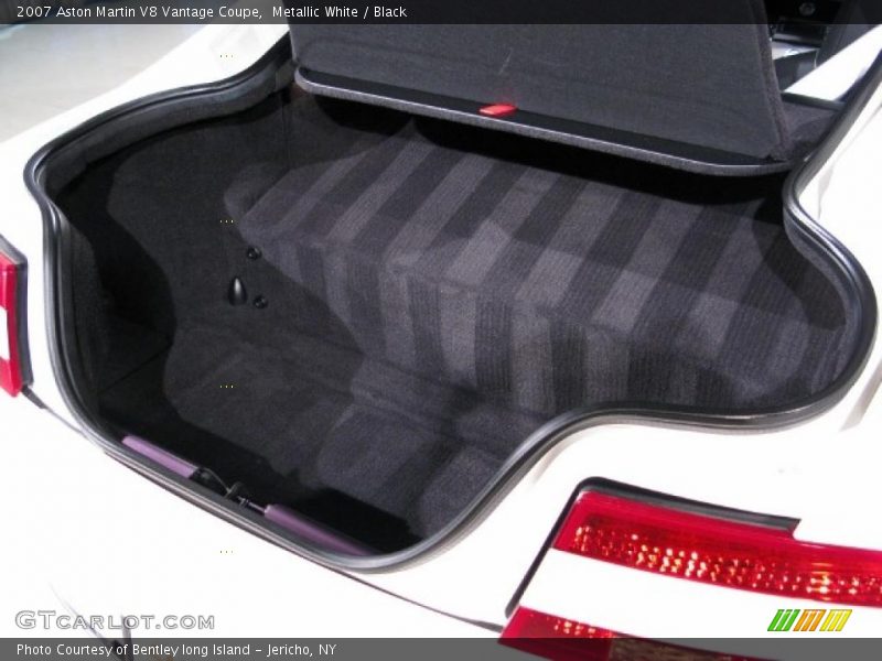 Metallic White / Black 2007 Aston Martin V8 Vantage Coupe