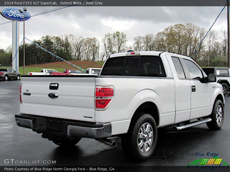 Oxford White / Steel Grey 2014 Ford F150 XLT SuperCab