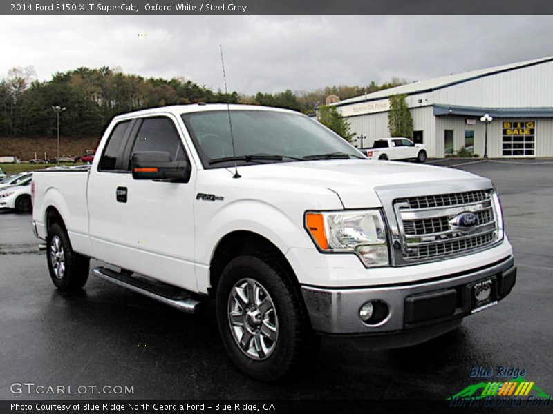 Oxford White / Steel Grey 2014 Ford F150 XLT SuperCab