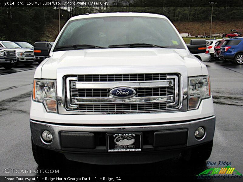 Oxford White / Steel Grey 2014 Ford F150 XLT SuperCab