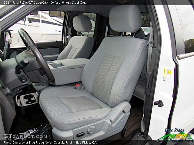 Oxford White / Steel Grey 2014 Ford F150 XLT SuperCab